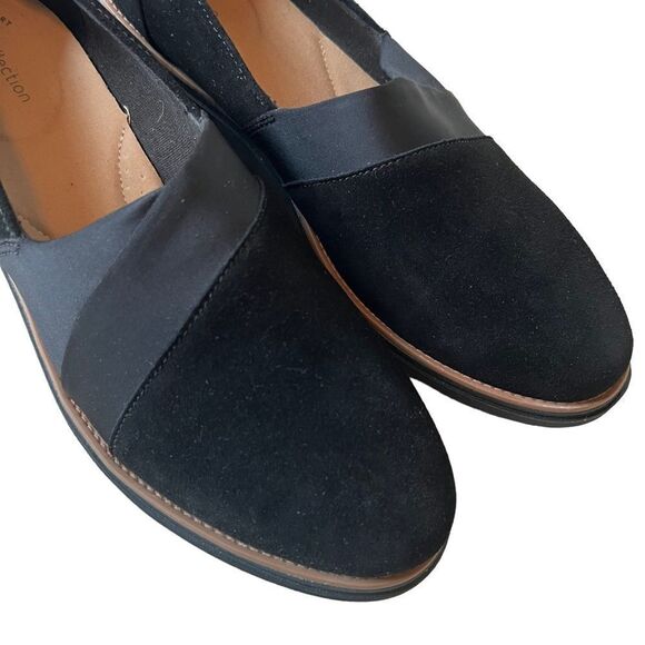 Clarks Sharon Tori Suede Wedge Slip On - Picture 4 of 13